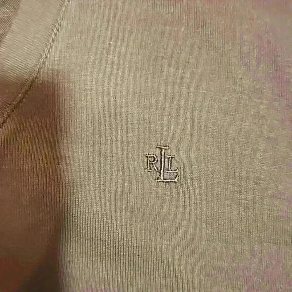 Ralph Lauren women's top blouse sz 2X  green layered neckline 3/4 sleeve… - Picture 7 of 15